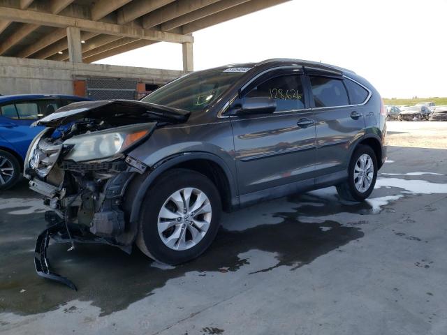 2HKRM3H71EH519468 - 2014 HONDA CR-V EXL GRAY photo 1