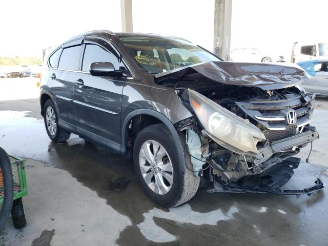 2HKRM3H71EH519468 - 2014 HONDA CR-V EXL GRAY photo 4