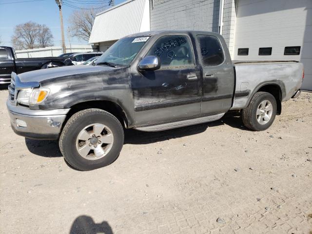 5TBBT4410YS122787 - 2000 TOYOTA TUNDRA ACCESS CAB GRAY photo 1