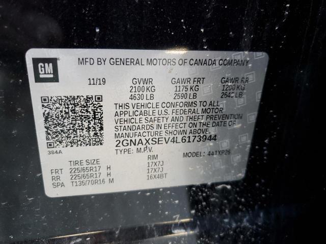 2GNAXSEV4L6173944 - 2020 CHEVROLET EQUINOX LS BLACK photo 13