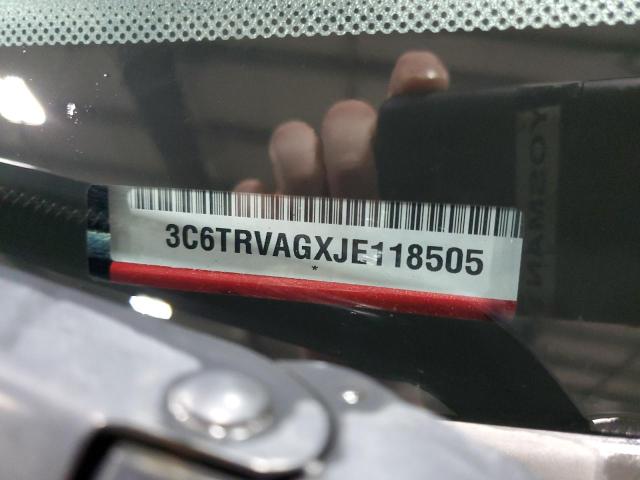 3C6TRVAGXJE118505 - 2018 RAM PROMASTER 1500 STANDARD ბურგუნდია ფოტო 14
