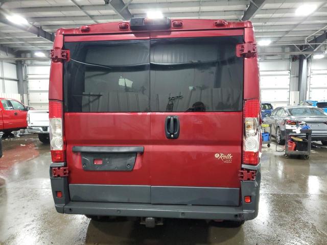 3C6TRVAGXJE118505 - 2018 RAM PROMASTER 1500 STANDARD ბურგუნდია ფოტო 6