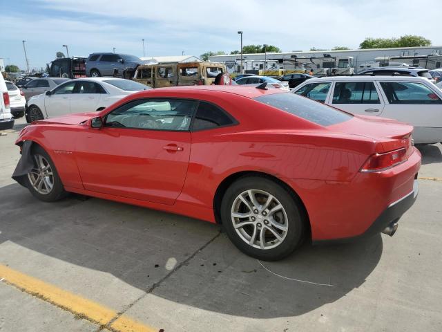 2G1FB1E33F9141455 - 2015 CHEVROLET CAMARO LS RED photo 2