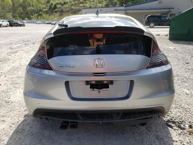 JHMZF1C67BS013247 - 2011 HONDA CR-Z EX SILVER photo 6