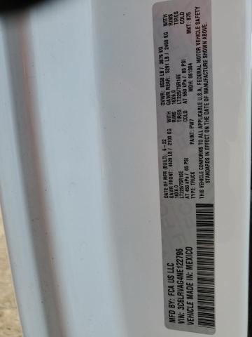 3C6LRVAG4NE122796 - 2022 RAM PROMASTER 1500 STANDARD WHITE photo 14