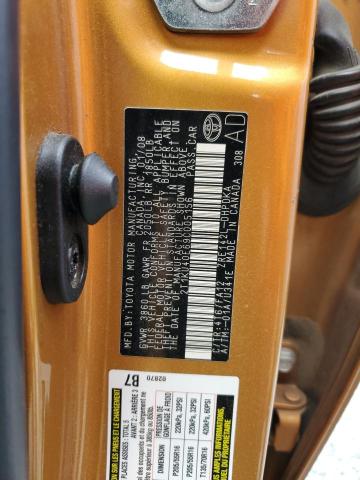 2T1KU40E69C005156 - 2009 TOYOTA MATRIX 金色 照片 12