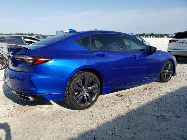 19UUB5F55MA009306 - 2021 ACURA TLX TECH A BLUE photo 3