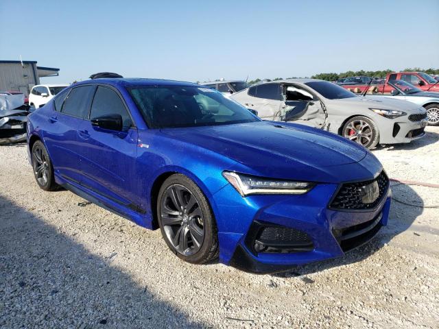 19UUB5F55MA009306 - 2021 ACURA TLX TECH A BLUE photo 4