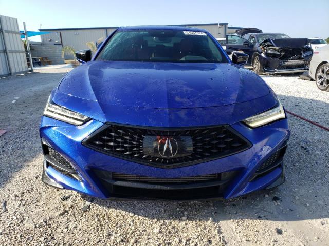 19UUB5F55MA009306 - 2021 ACURA TLX TECH A BLUE photo 5