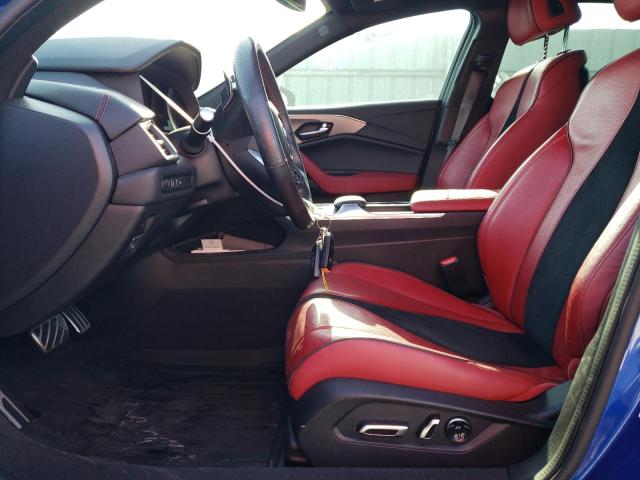 19UUB5F55MA009306 - 2021 ACURA TLX TECH A BLUE photo 7