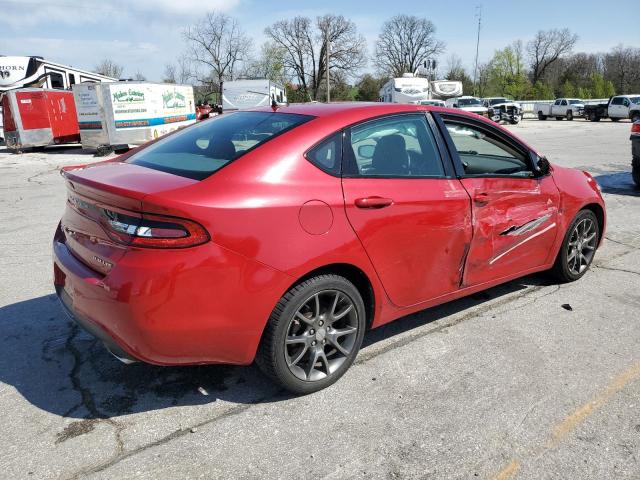 1C3CDFBA7DD143685 - 2013 DODGE DART SXT RED photo 3