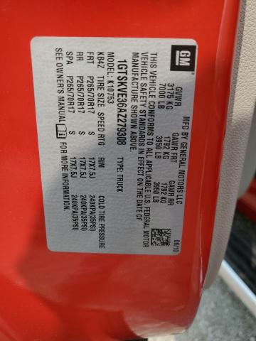 1GTSKVE36AZ279308 - 2010 GMC SIERRA K1500 SLE RED photo 12