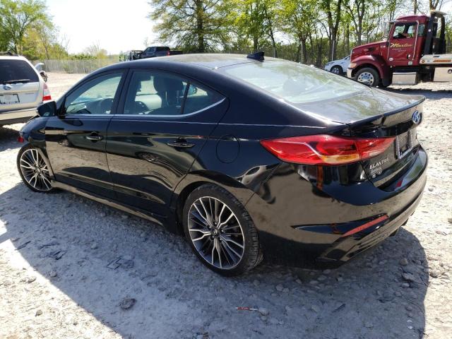 KMHD04LB7JU558472 - 2018 HYUNDAI ELANTRA SPORT BLACK photo 2