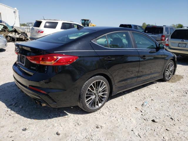 KMHD04LB7JU558472 - 2018 HYUNDAI ELANTRA SPORT BLACK photo 3