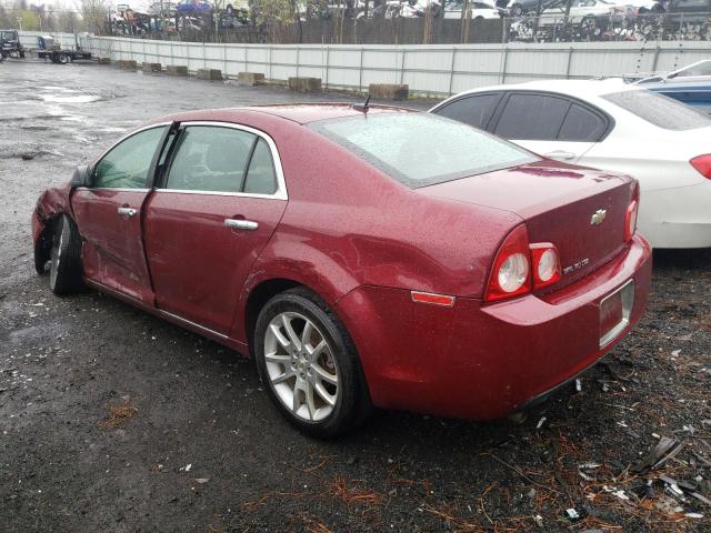 1G1ZE5E13BF326844 - 2011 CHEVROLET MALIBU LTZ მუქწითელი ფოტო 2