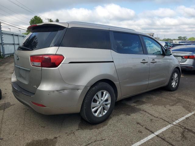 KNDMB5C11G6103643 - 2016 KIA SEDONA LX TAN photo 3