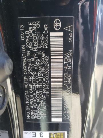 JTKJF5C70D3062942 - 2013 TOYOTA SCION TC 黑色 照片 12