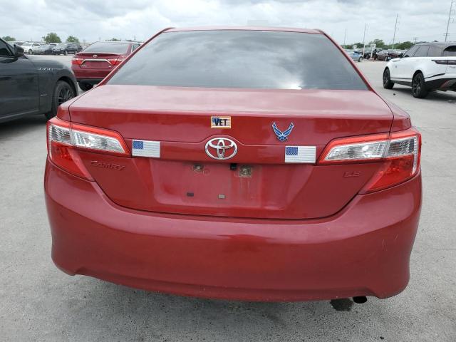 4T4BF1FKXCR254934 - 2012 TOYOTA CAMRY BASE RED photo 6