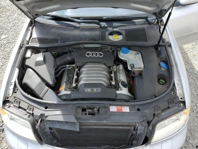 WAUJT64BX2N102242 - 2002 AUDI A6 3 SILVER photo 11