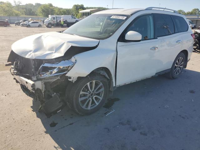 5N1AR2MN8FC680454 - 2015 NISSAN PATHFINDER S WHITE photo 1