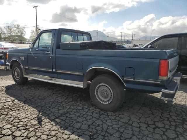 1FTHF25L5HPB36725 - 1987 FORD F250 BLUE photo 2