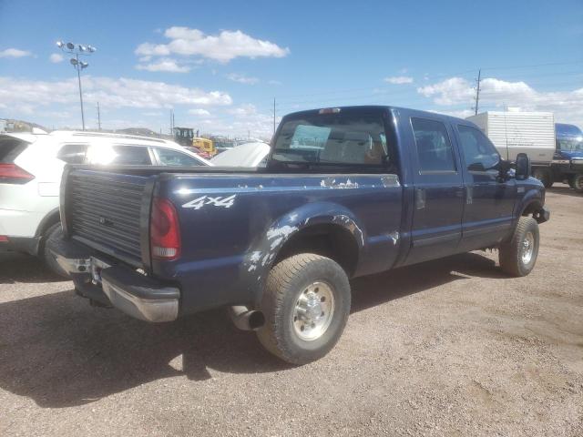 1FTNW21F22EA77199 - 2002 FORD F250 SUPER DUTY BLUE photo 3