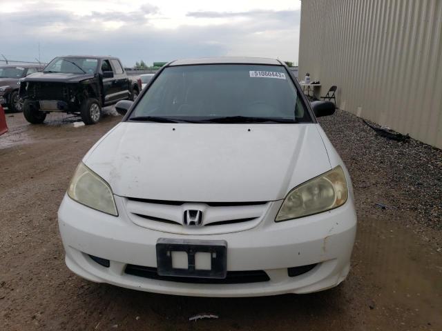 1HGES16315L011930 - 2005 HONDA CIVIC DX VP WHITE photo 5