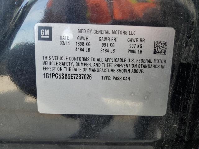 1G1PG5SB6E7337026 - 2014 CHEVROLET CRUZE LTZ CHARCOAL photo 12