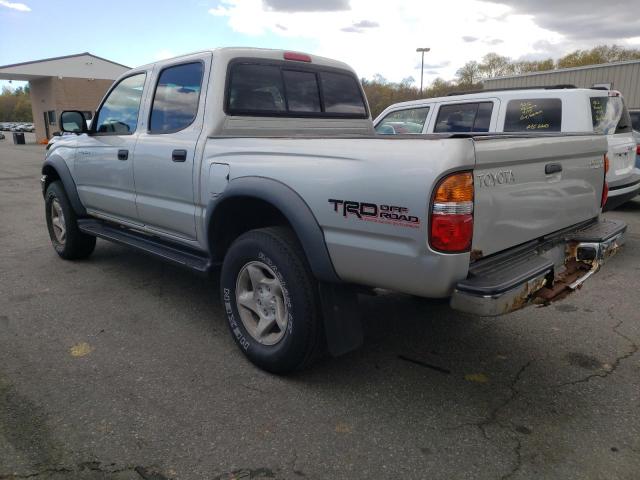 5TEGN92N71Z857530 - 2001 TOYOTA TACOMA DOUBLE CAB PRERUNNER SILVER photo 2