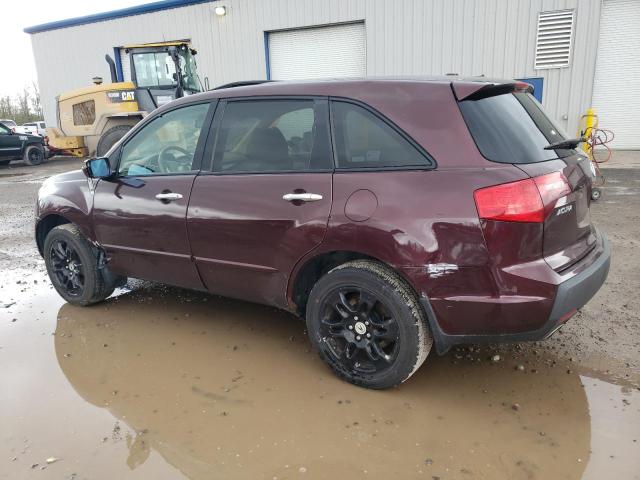 2HNYD28278H555909 - 2008 ACURA MDX BURGUNDY photo 2