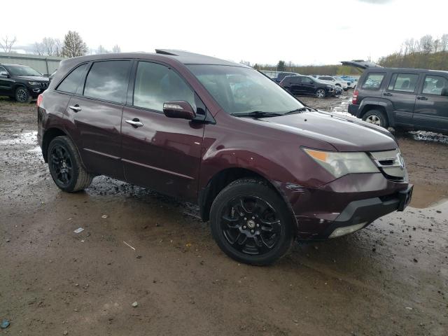 2HNYD28278H555909 - 2008 ACURA MDX BURGUNDY photo 4