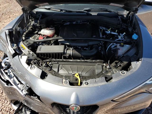 ZASFAKNN6J7B86814 - 2018 ALFA ROMEO STELVIO TI SPORT GRAY photo 11