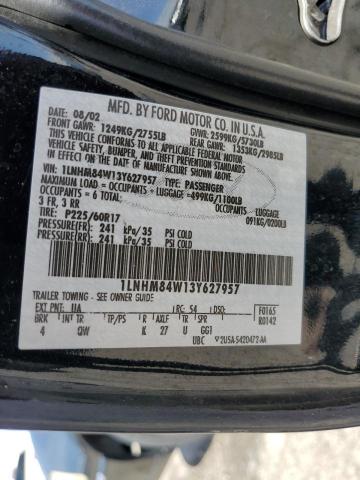 1LNHM84W13Y627957 - 2003 LINCOLN TOWN CAR EXECUTIVE L BLACK photo 12