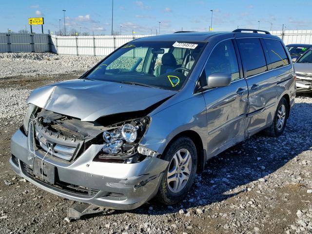 5FNRL38735B086091 - 2005 HONDA ODYSSEY EXL SILVER photo 2