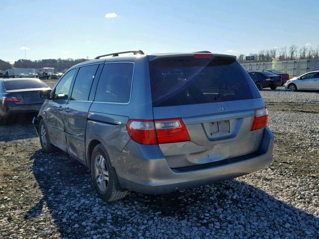 5FNRL38735B086091 - 2005 HONDA ODYSSEY EXL SILVER photo 3