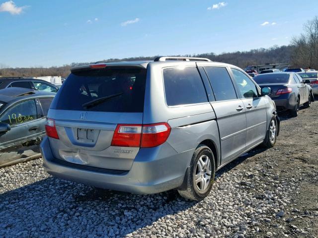 5FNRL38735B086091 - 2005 HONDA ODYSSEY EXL SILVER photo 4