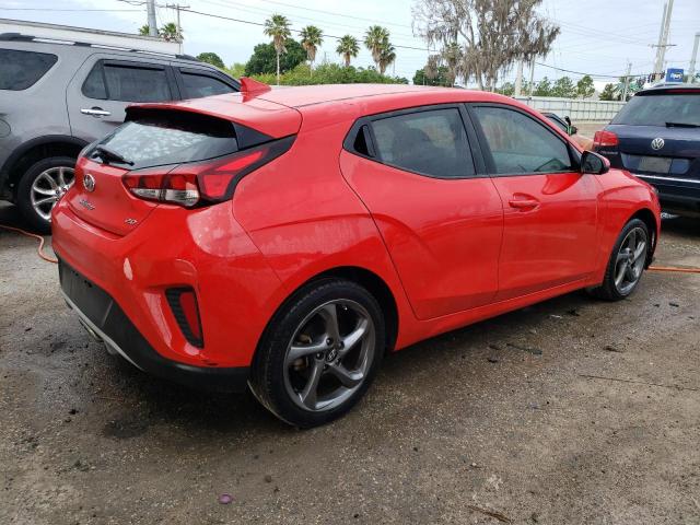 KMHTG6AFXKU013151 - 2019 HYUNDAI VELOSTER BASE RED photo 3