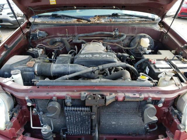 5TBBT44154S454816 - 2004 TOYOTA TUNDRA ACCESS CAB SR5 RED photo 11