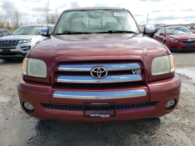 5TBBT44154S454816 - 2004 TOYOTA TUNDRA ACCESS CAB SR5 RED photo 5