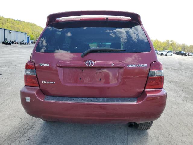 JTEEP21A570199976 - 2007 TOYOTA HIGHLANDER SPORT BURGUNDY photo 6