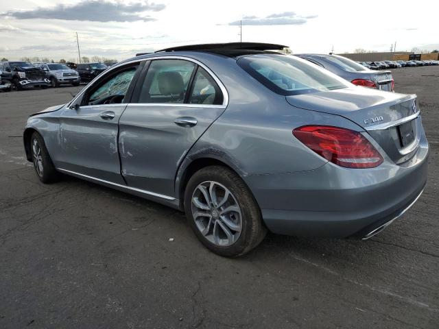 55SWF4KB4FU018685 - 2015 MERCEDES-BENZ C 300 4MATIC SILVER photo 2