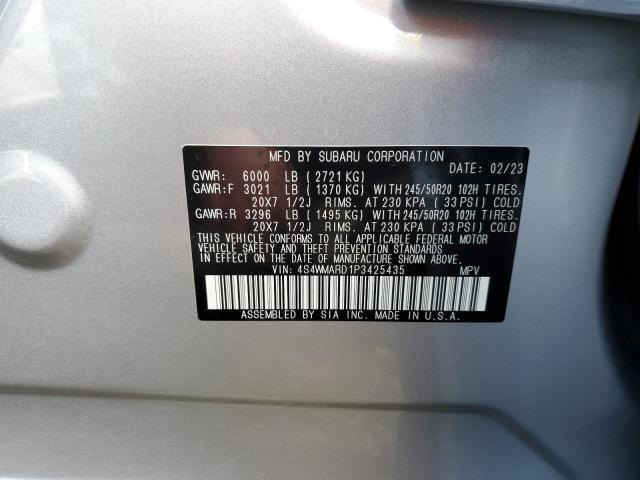 4S4WMARD1P3425435 - 2023 SUBARU ASCENT TOURING GRAY photo 13