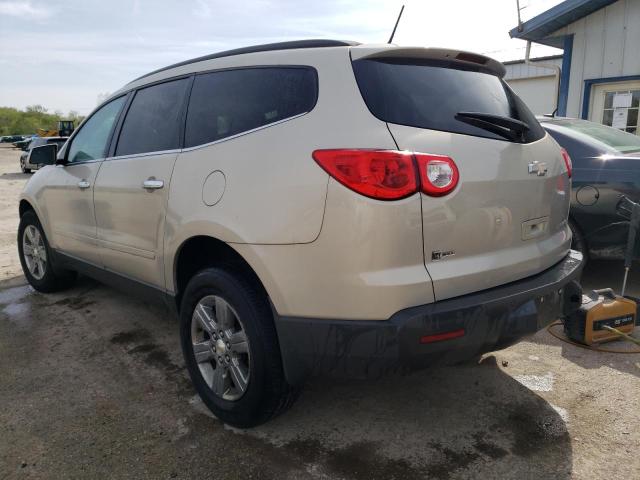 1GNKRGED3CJ241138 - 2012 CHEVROLET TRAVERSE LT BEIGE photo 2