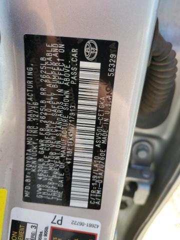 4T1BF1FK4HU717913 - 2017 TOYOTA CAMRY LE SILVER photo 12