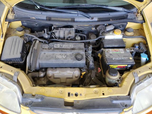 KL1TD62694B187245 - 2004 CHEVROLET AVEO YELLOW photo 11