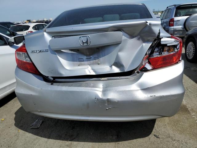 2HGFB2F57CH603354 - 2012 HONDA CIVIC LX SILVER photo 6