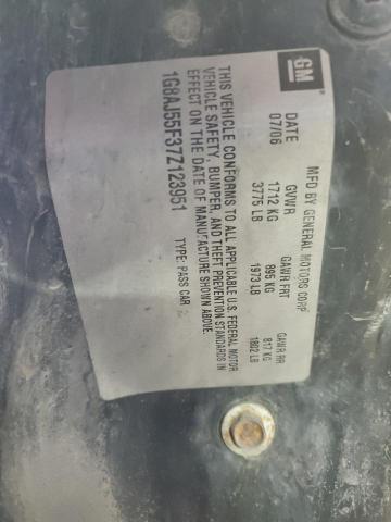 1G8AJ55F37Z123951 - 2007 SATURN ION LEVEL 2 GRAY photo 12