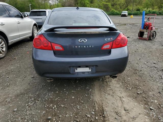 JNKBV61E38M203555 - 2008 INFINITI G35 BLUE photo 6