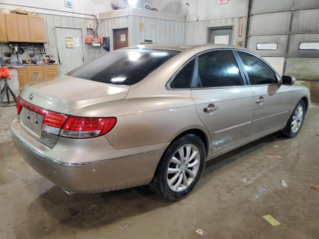 KMHFC46F57A142350 - 2007 HYUNDAI AZERA SE BEIGE photo 3