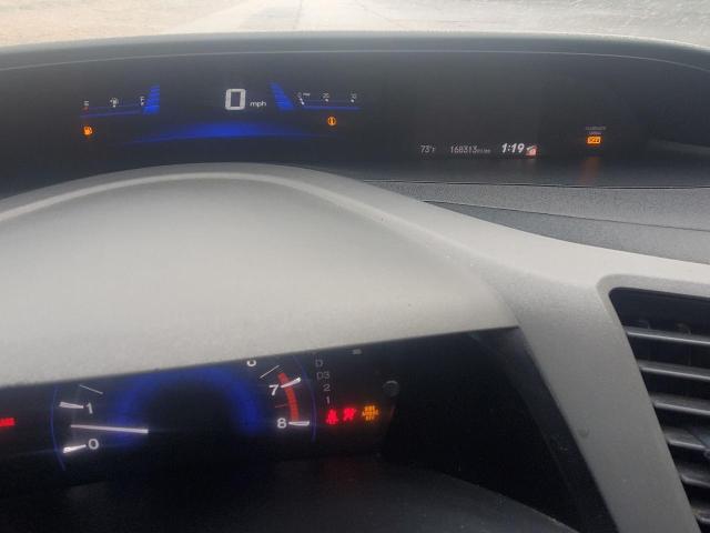 2HGFG3B89CH508155 - 2012 HONDA CIVIC EX BLACK photo 8